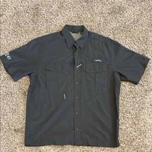 Eddie Bauer Black Casual Button Down Shirt